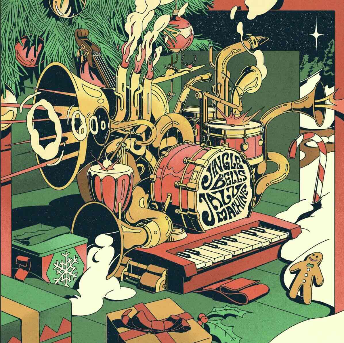 Album cover of christmas album from New Sound Jazz Machine